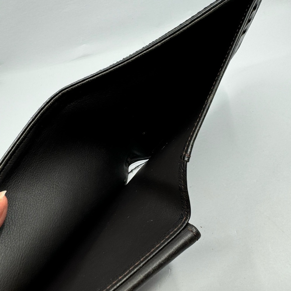 Louis Vuitton Noir Canvas Compact Black Wallet 25388 - Picture 5 of 6